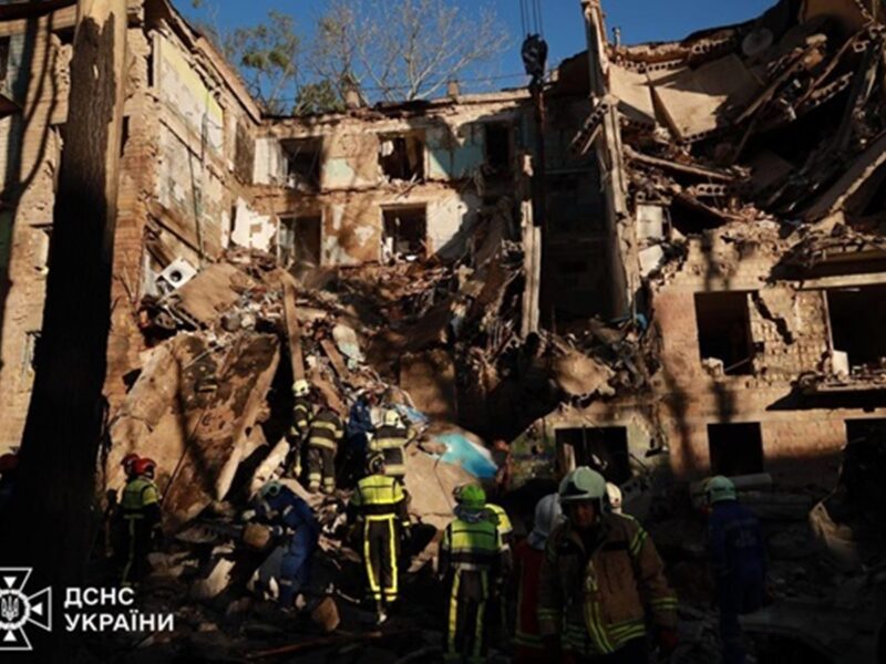 З'явилися кадри ударів Росії по Києву
