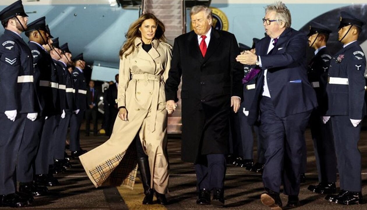 Трамп із першою леді прибув до Британії: як його зустріли