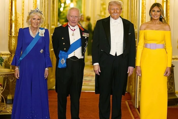 Королева Камілла та Меланія Трамп обрали сукні у кольорах українського прапора (фото)