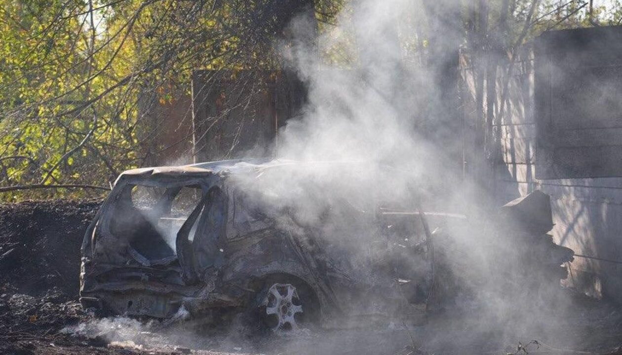 Приліт "шахедів" у Запоріжжі потрапив на відео