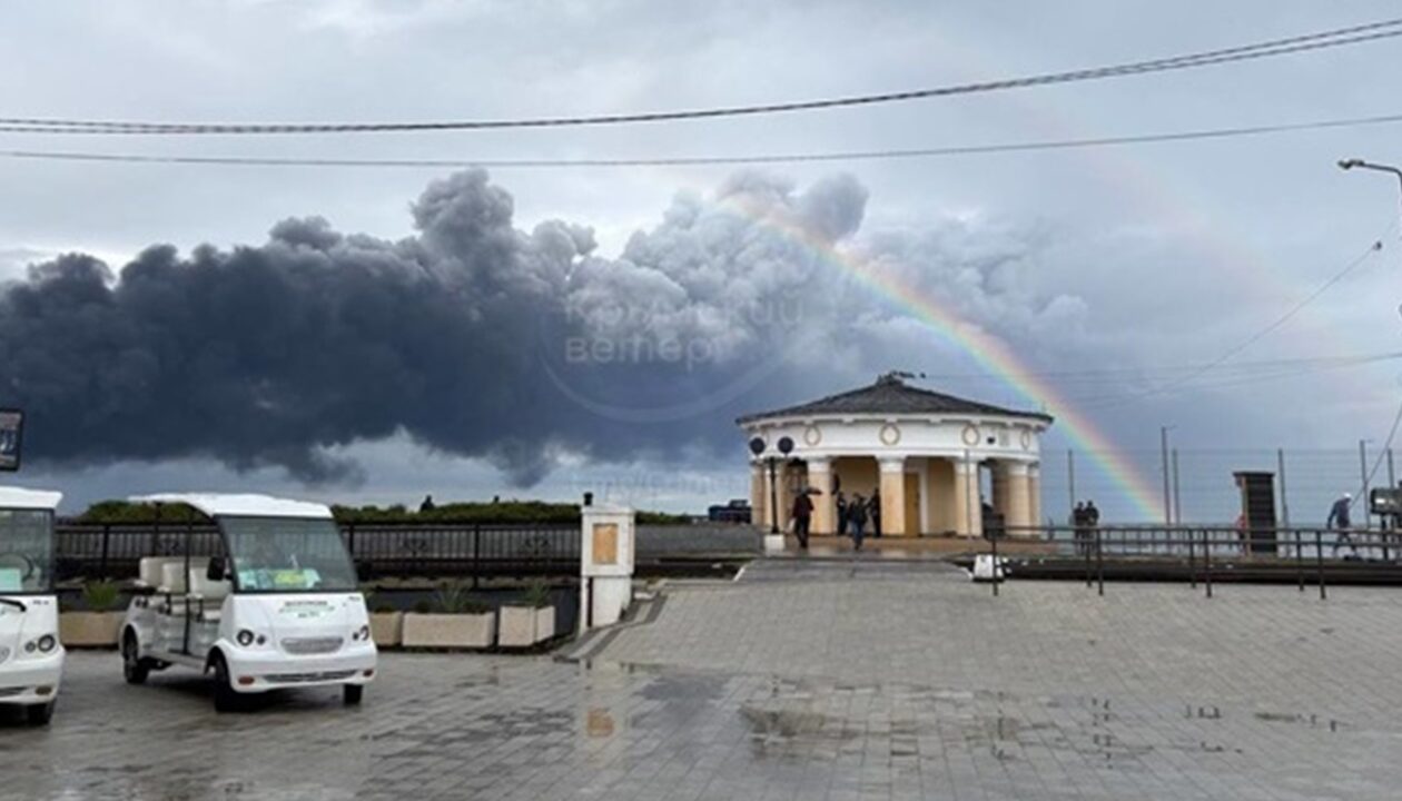 Знищену нафтобазу в Криму показали з супутника