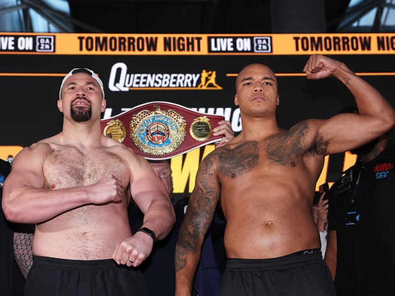 На зважуванні перед боєм Паркер і Вордлі показали різну вагу