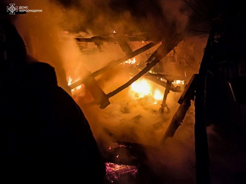 Відомі наслідки нічного обстрілу у Херсоні