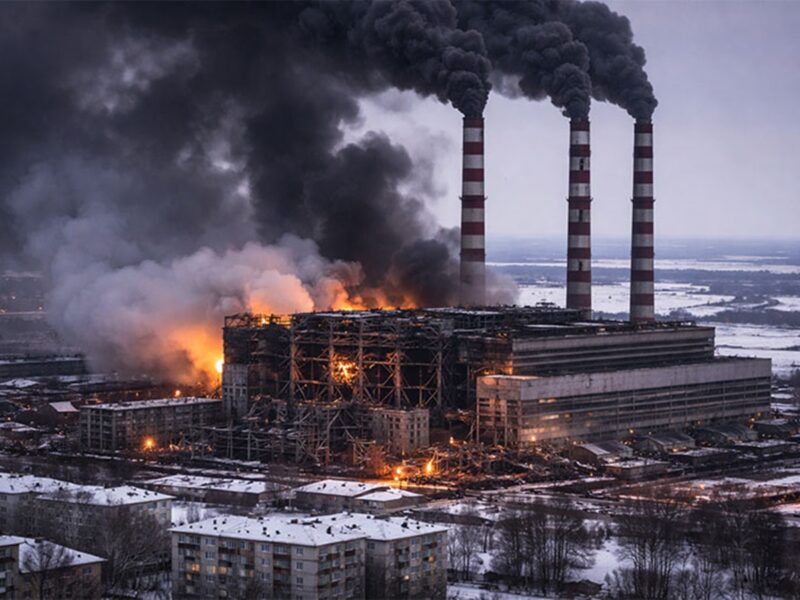 Внаслідок атаки РФ зупинилася Бурштинська ТЕС