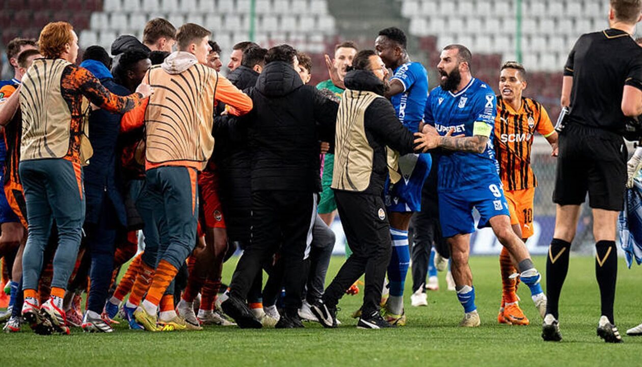 Шахтар та Лех завершили зустріч масовою сутичкою