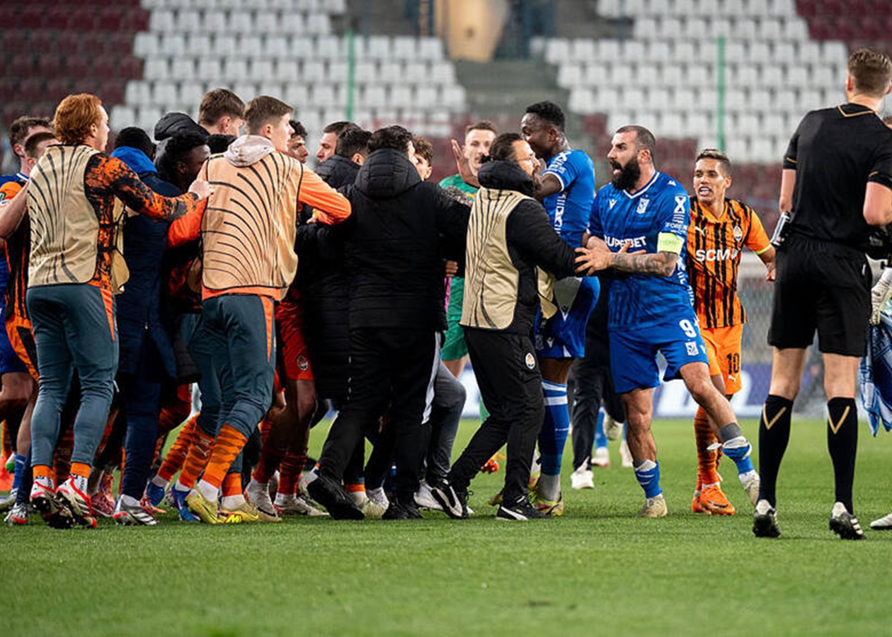 Шахтар та Лех завершили зустріч масовою сутичкою